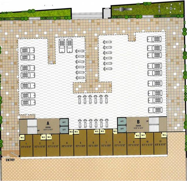 Images for Layout Plan of Meghaninagar Ganesh Apartment