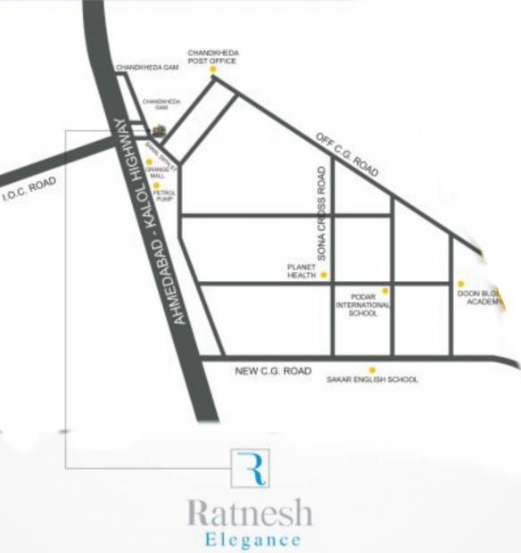 Images for Location Plan of Ratnesh Elegance