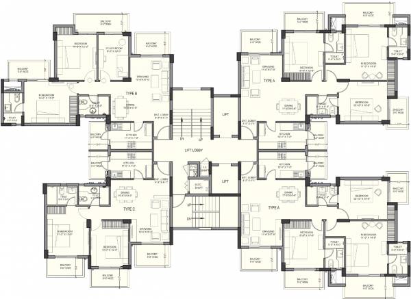 Images for Cluster Plan of Ashiana White Petals