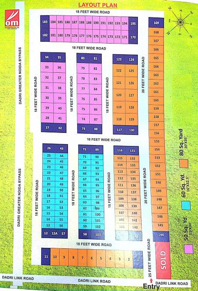 Images for Layout Plan of Om Radha Kunj
