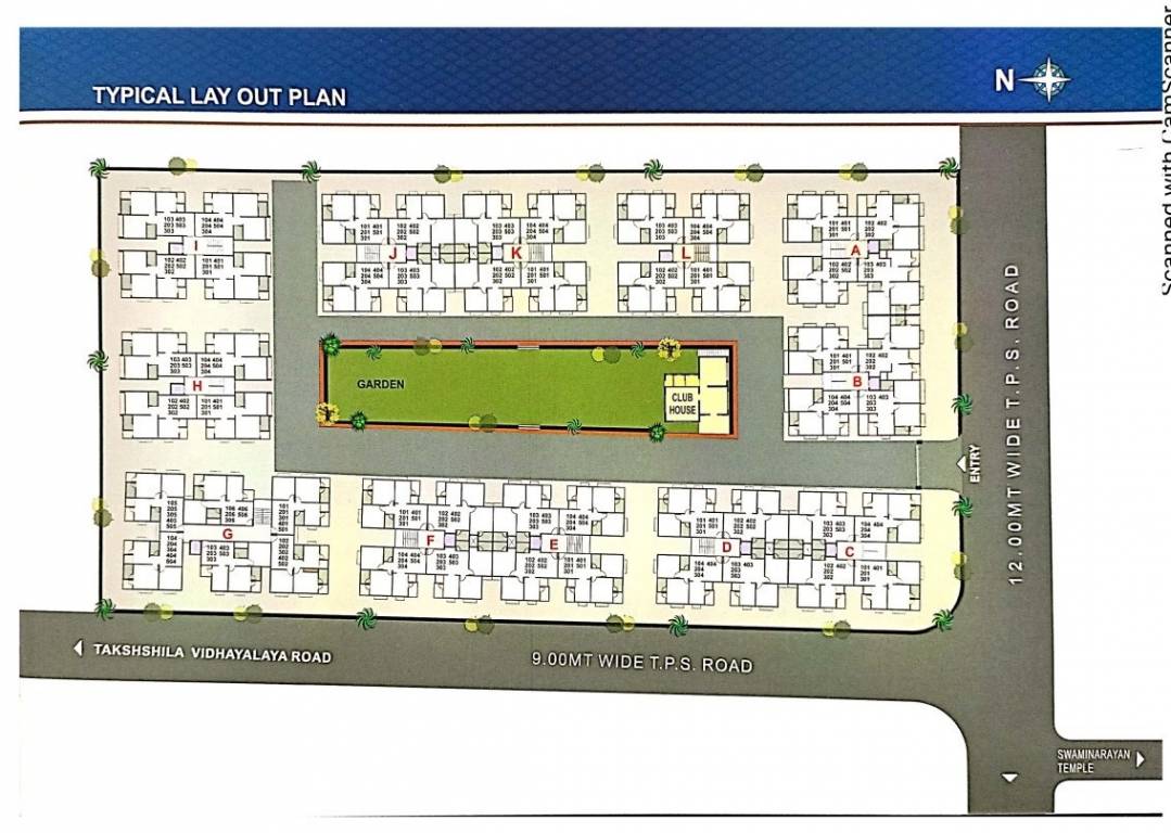  prakruti residency Cluster Plan
