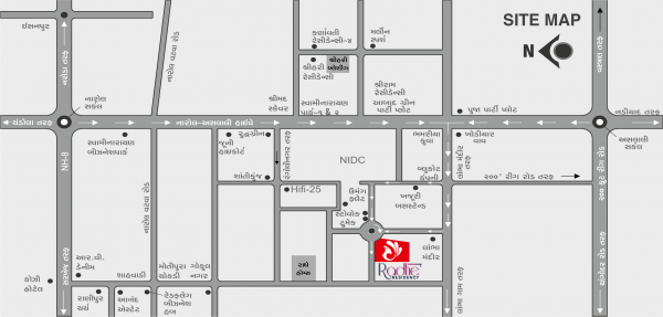  radhe-residency Location Plan