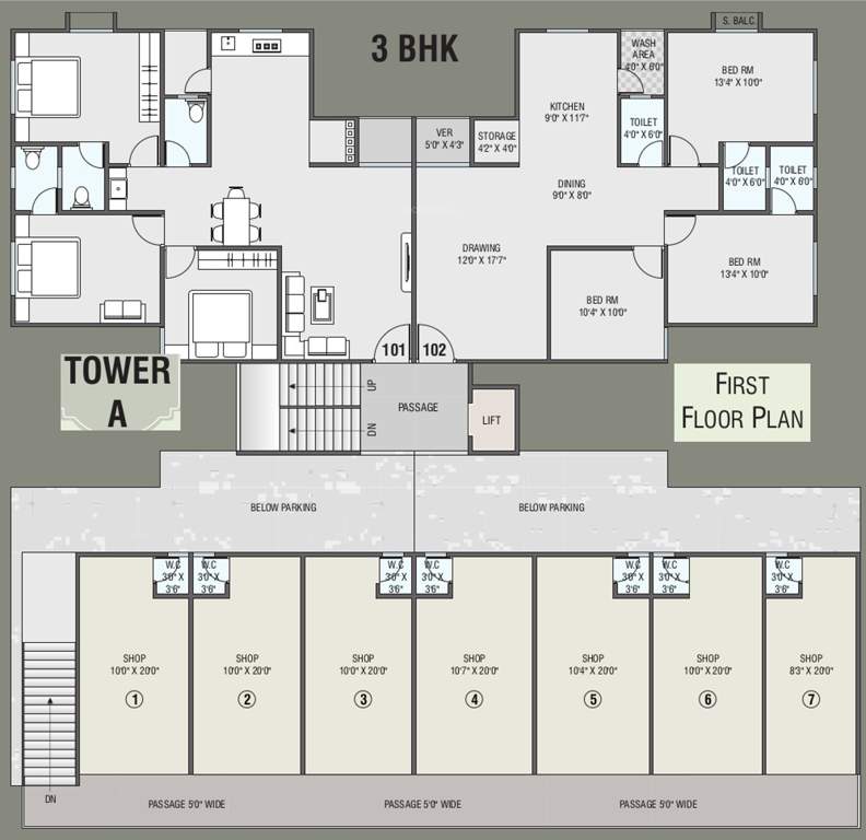 Images for Cluster Plan of Satyam Shree Kunj Residency