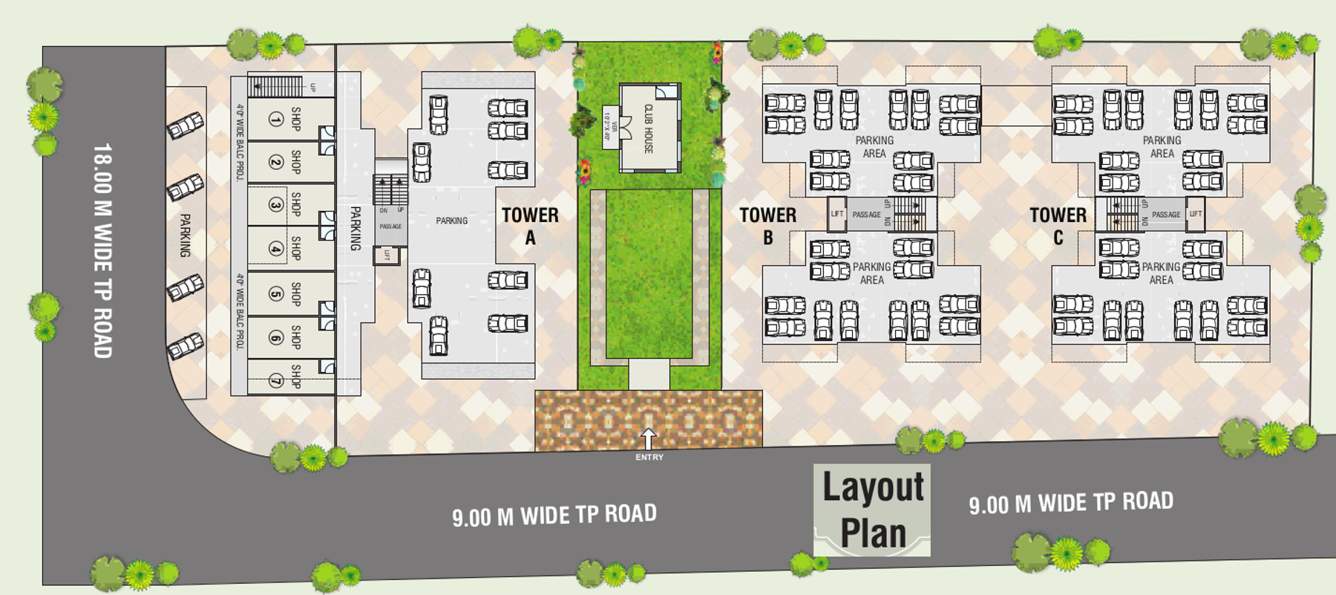 Images for Layout Plan of Satyam Shree Kunj Residency