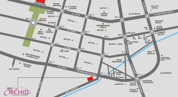 Images for Location Plan of Asthavinayak Brij Orchid