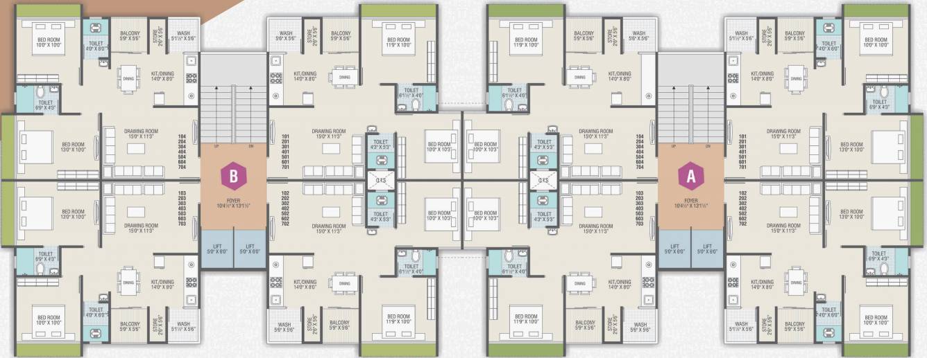 Images for Cluster Plan of KV Satva Shiv Gold