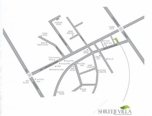  shreeji-villa Location Plan