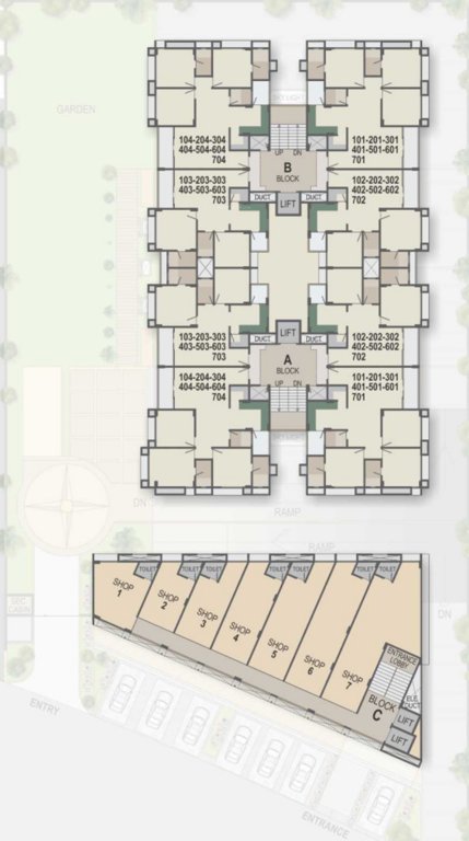 Images for Cluster Plan of Prashthan Home Town 5