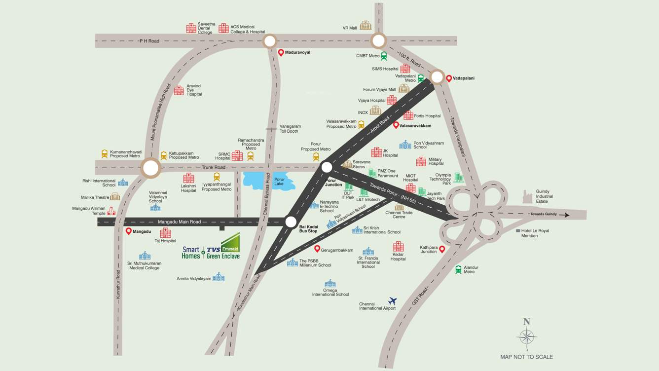  smart homes at green enclave Location Plan