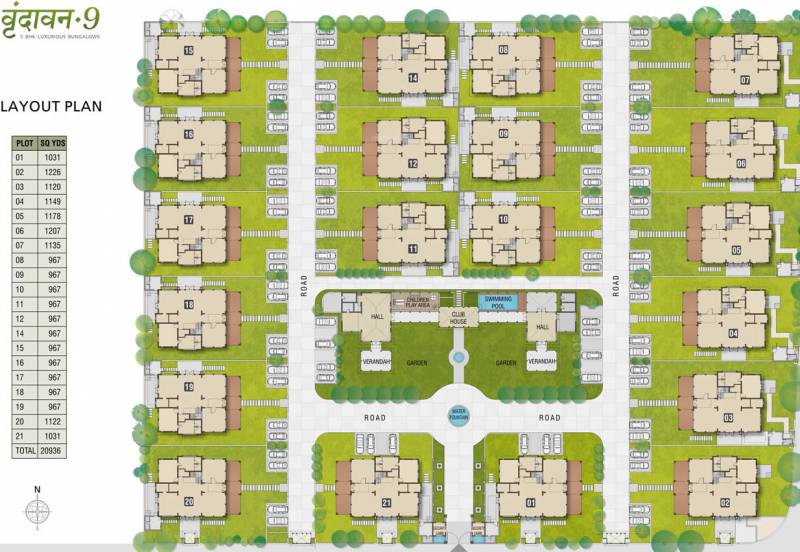 Images for Layout Plan of Vrundavan Bunglows 9