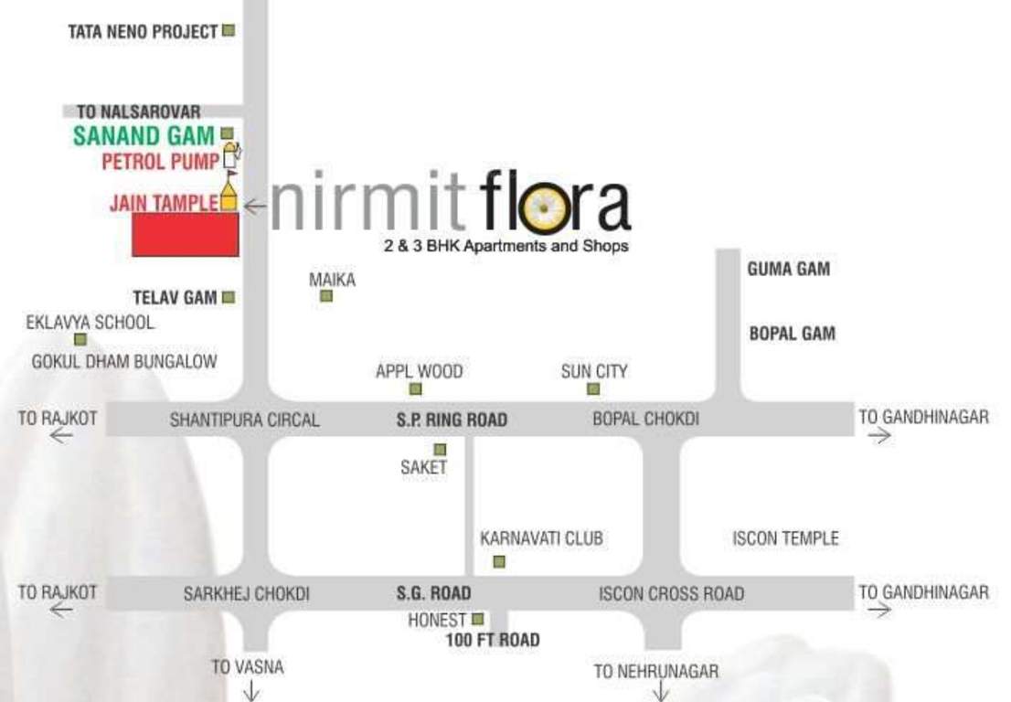  nirmit flora Images for Location Plan of Shree Hari Nirmit Flora