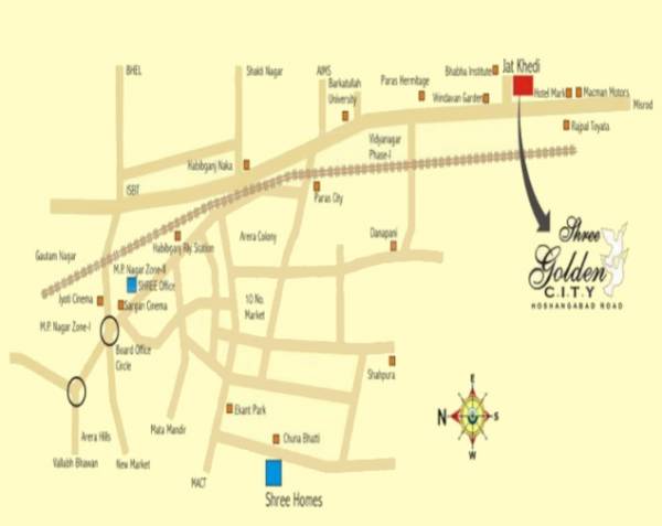  golden-city-prima-phase-1 Location Plan
