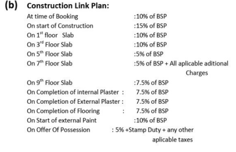 sunny-view-complex-sunny-enclave Construction Linked Payment (CLP) Payment Plan