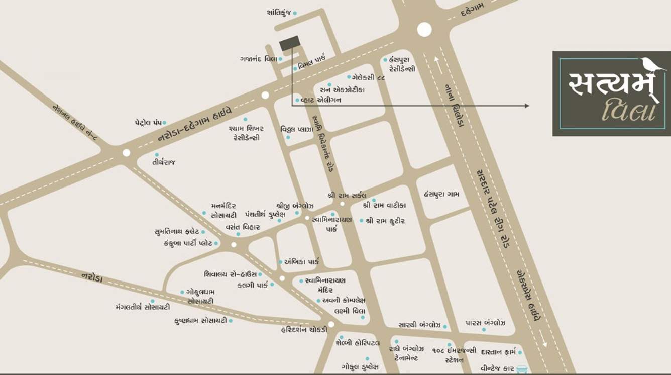 Images for Location Plan of Sadbhav Satyam Villa