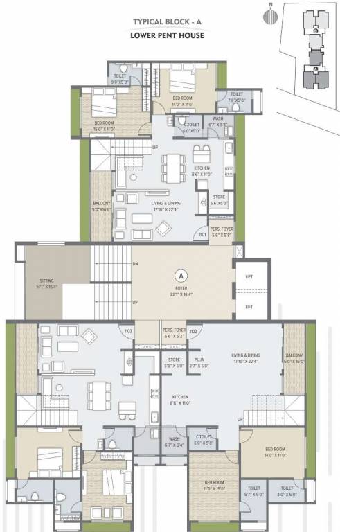 Images for Cluster Plan of R Sheladia Palladian