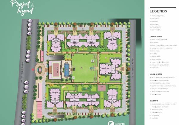 Images for Layout Plan of Ambika La Parisian Phase 1 T6 To T9