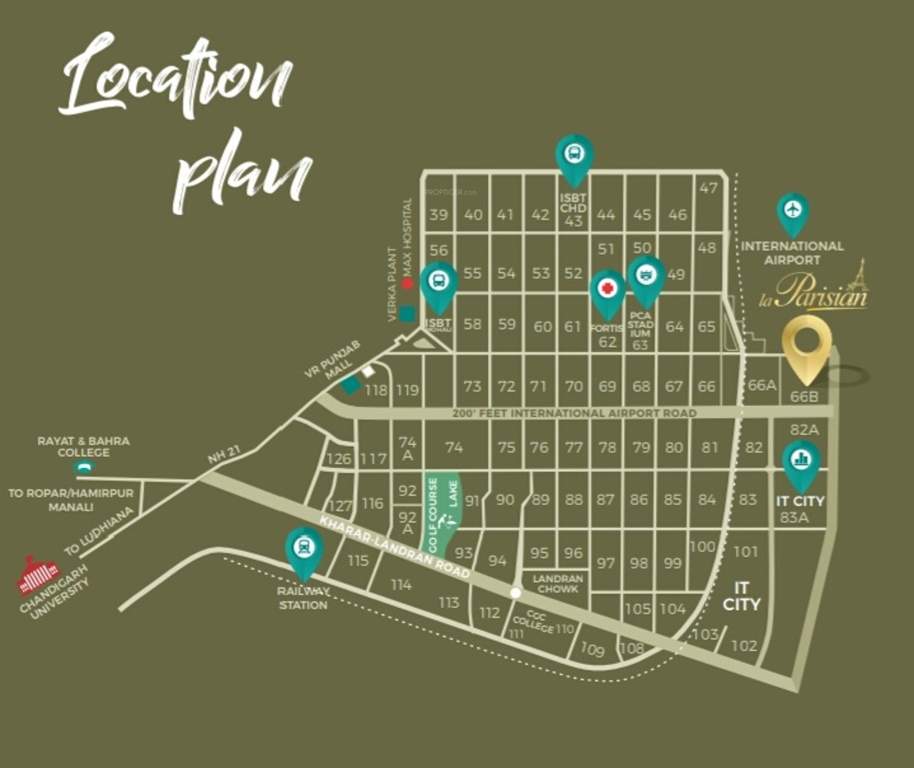 Images for Location Plan of Ambika La Parisian Phase 1 T6 To T9