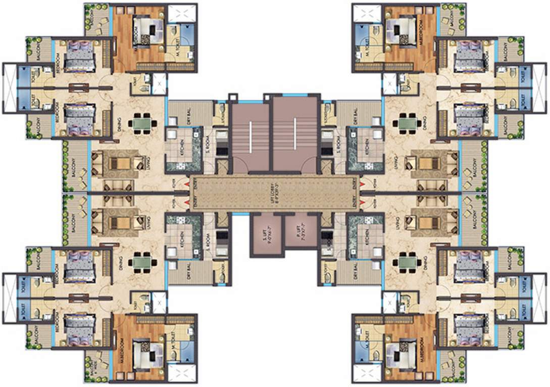 beverly golf avenue Images for Cluster Plan of MB Beverly Golf Avenue
