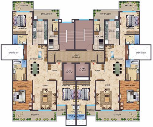  beverly-golf-avenue Images for Cluster Plan of MB Beverly Golf Avenue