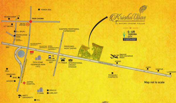 Images for Location Plan of Gaursons Krishn Villa Images for Location Plan of Gaursons Krishn Villa