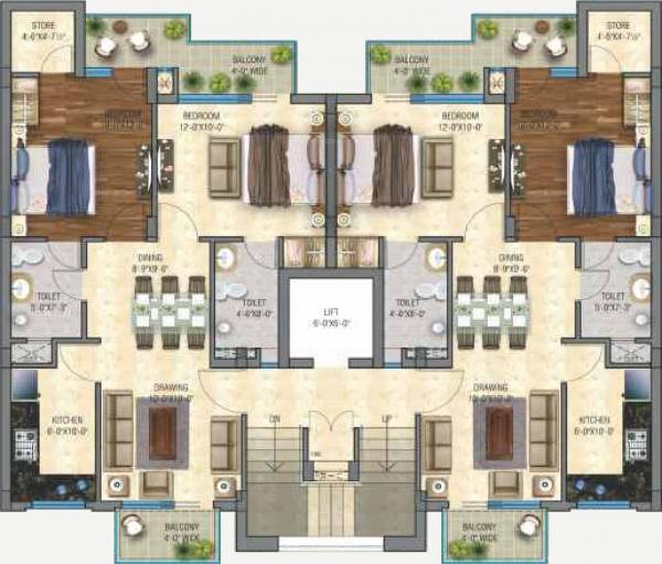 Images for Cluster Plan of Amarjit Singh Chatha City Floors