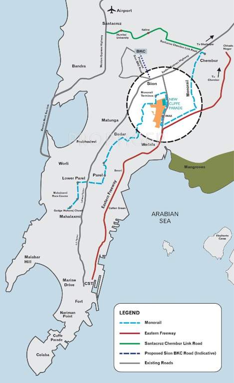  new cuffe parade Images for Location Plan of Lodha New Cuffe Parade