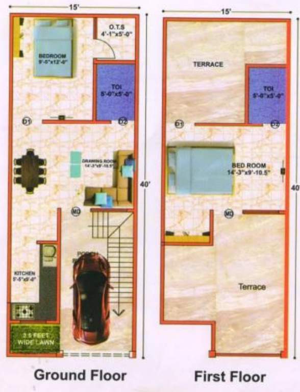  ghar parivar Typical Floor Plan