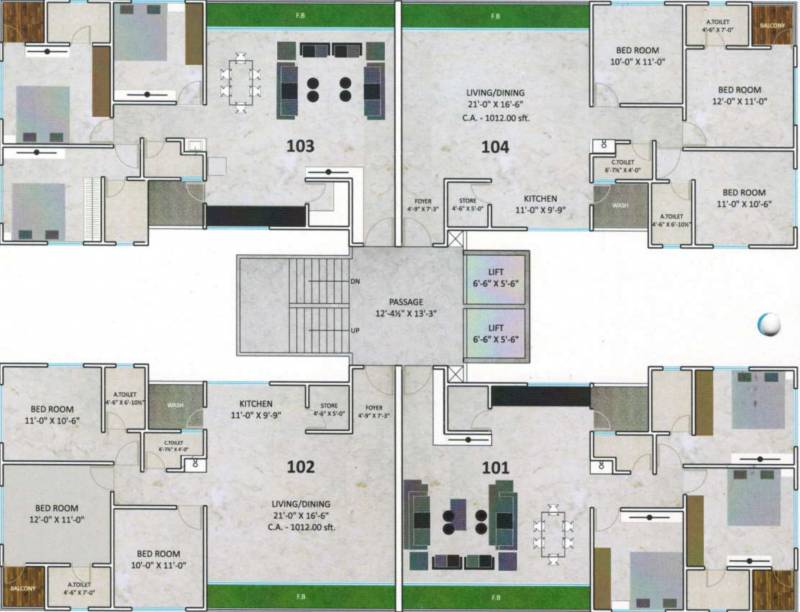 Images for Cluster Plan of Bhoomipujya Residency