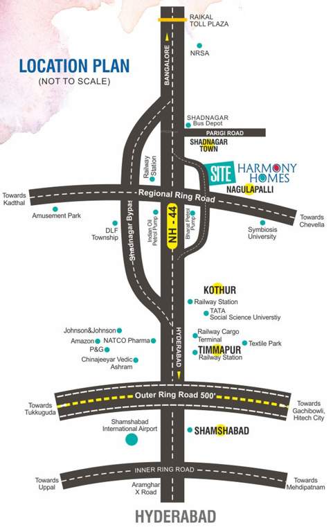 Images for Location Plan of Sahaj Sri Harmony Homes