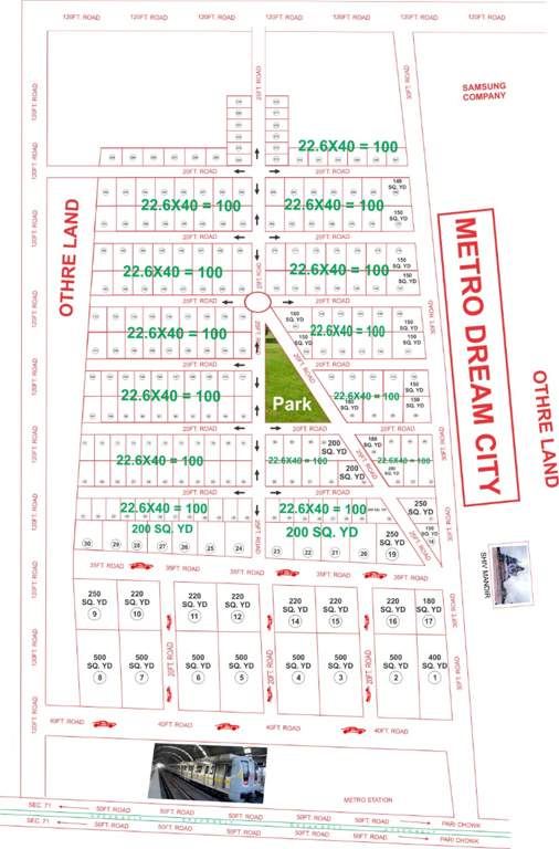 Images for Master Plan of Future Home Metro Dream City