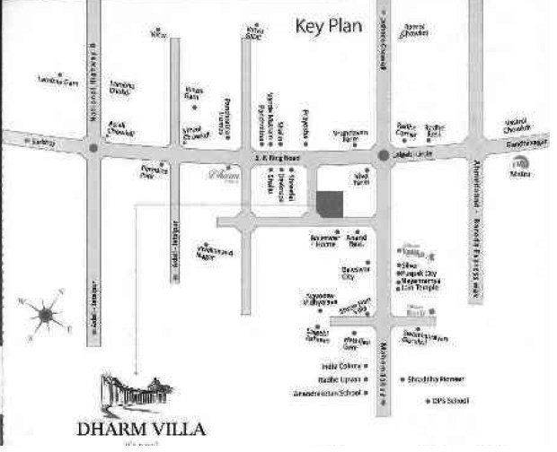  dharm villa Location Plan
