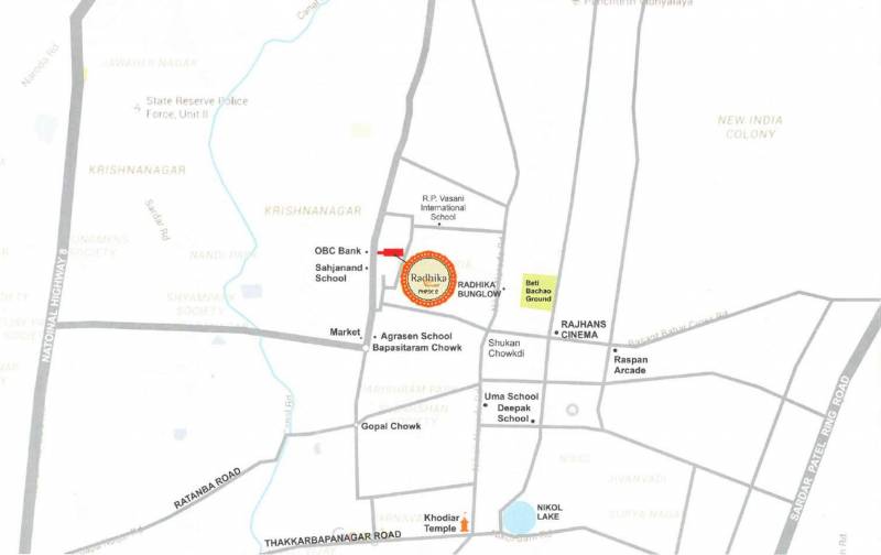 Images for Location Plan of Radheshyam Radhika Vihar