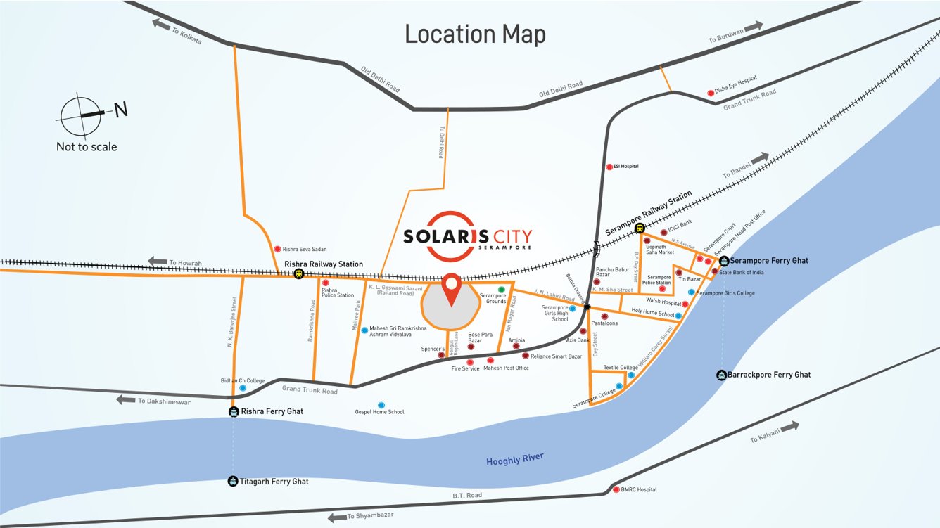  solaris city serampore phase 1  Location Plan