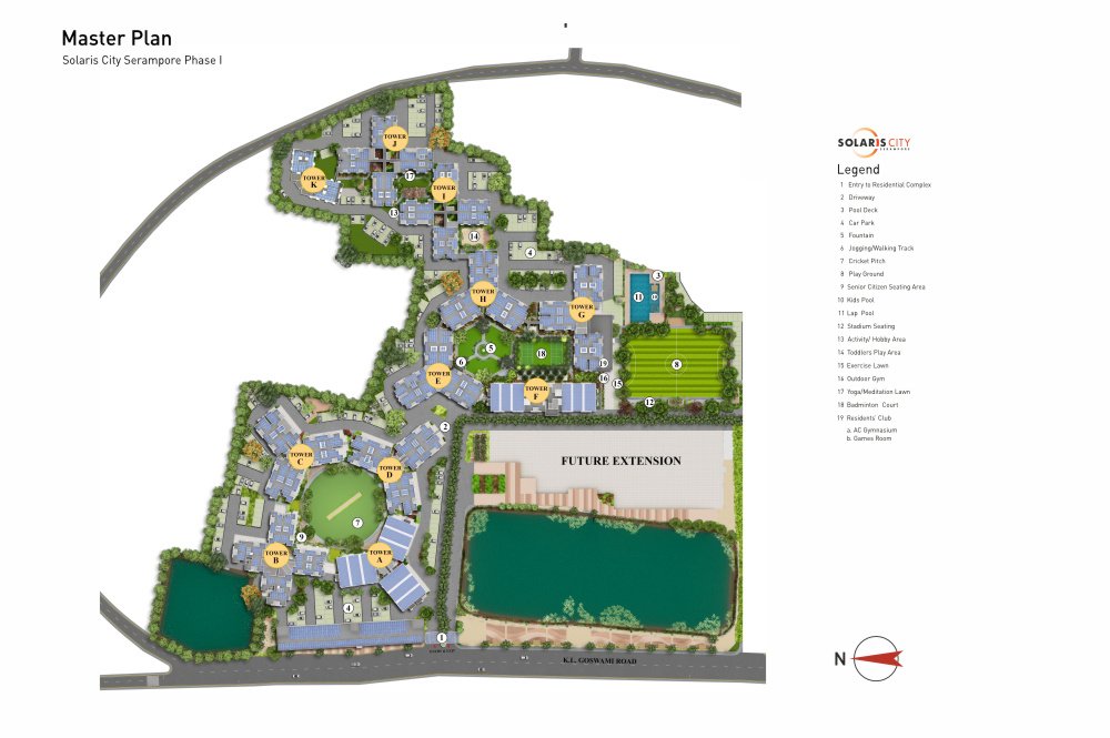  solaris city serampore phase 1  Master Plan