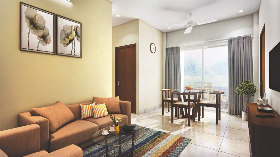  solaris city serampore Living Area