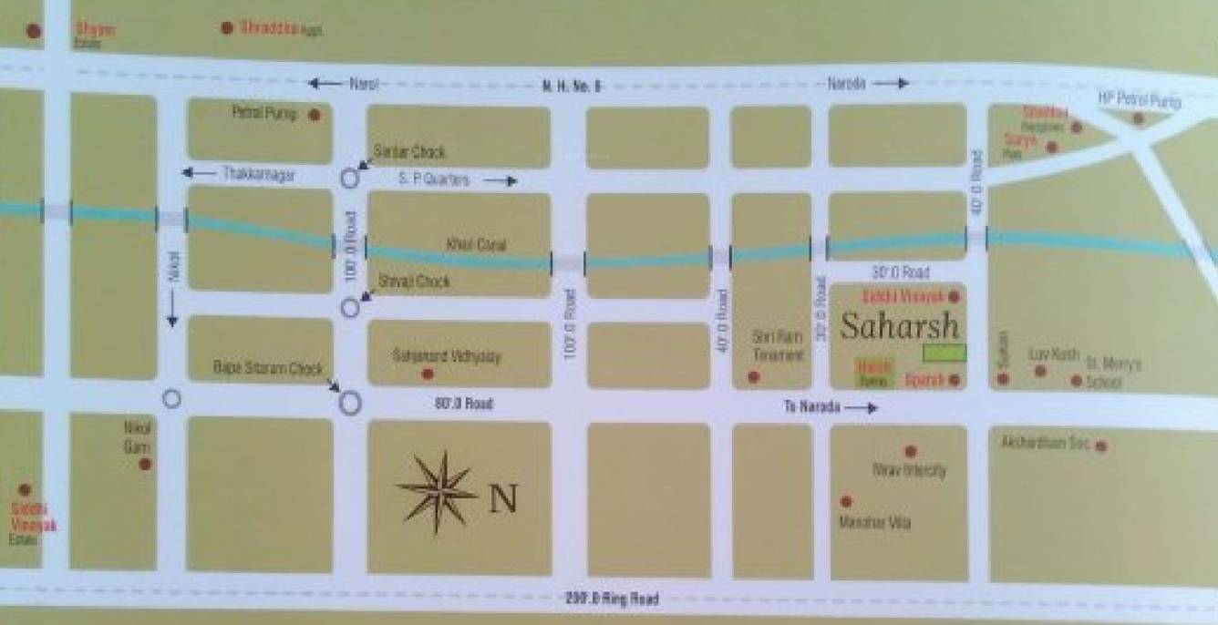 Images for Location Plan of Dhaneshwari Saharsh Residency Phase II C And D Block