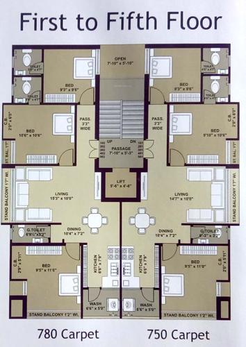 Images for Cluster Plan of Patidar Akash Wings
