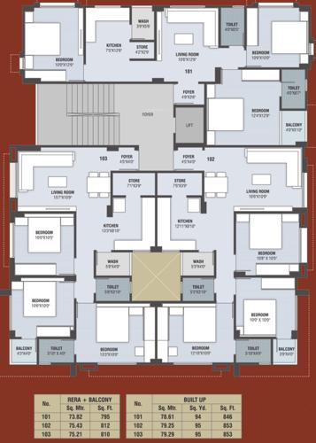 Images for Cluster Plan of G B Nilesh Apartment