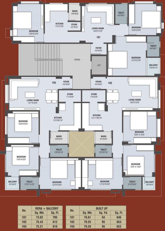 Images for Cluster Plan of G B Nilesh Apartment