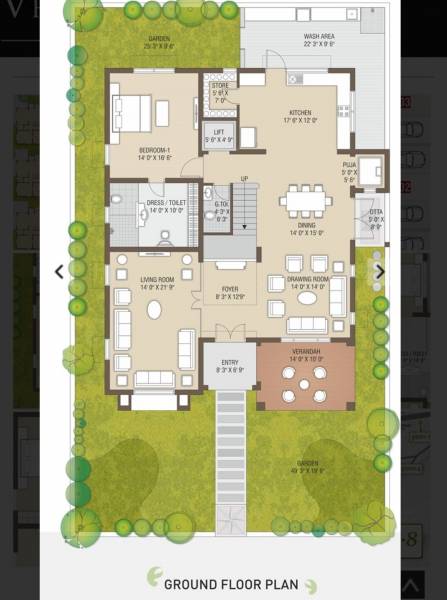  bunglows-8 Typical Floor Plan for Ground Floor