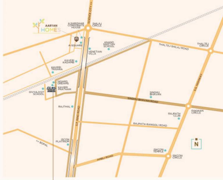 Images for Location Plan of Aaryan Homes 2