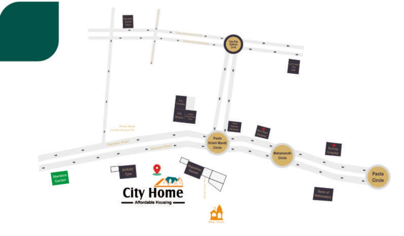 city home shankwas house Location Plan