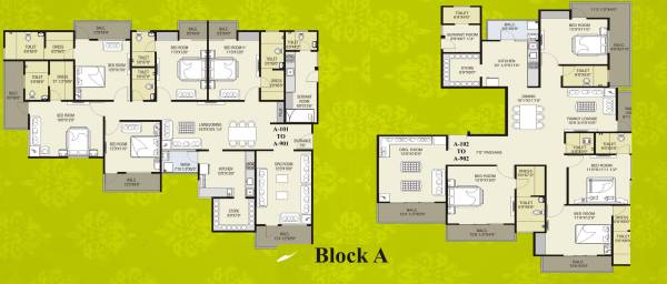  royal-palms Block 1 Cluster Plan