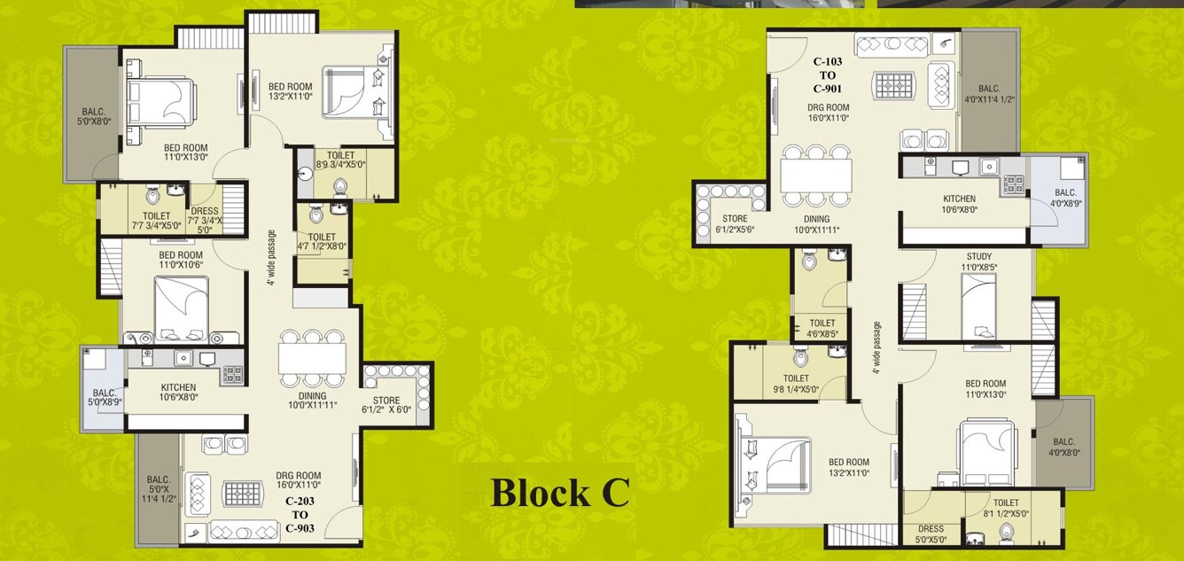 royal palms Block 3 Cluster Plan