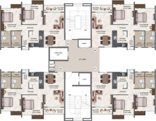 Images for Cluster Plan of Pegasus Megapolis Saffron A3 To A9