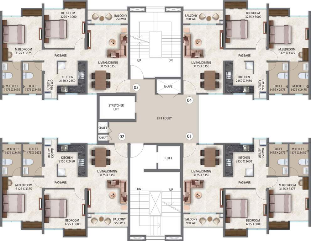 Images for Cluster Plan of Pegasus Megapolis Saffron A3 To A9