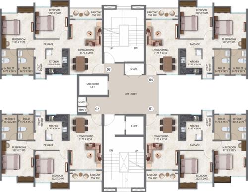 Images for Cluster Plan of Pegasus Megapolis Saffron A3 To A9