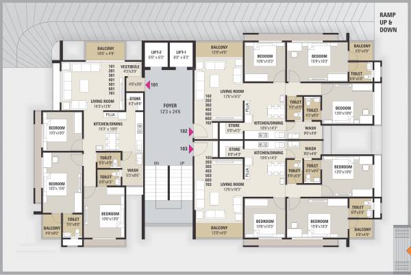 Images for Cluster Plan of Hiradhan Venus Apartments