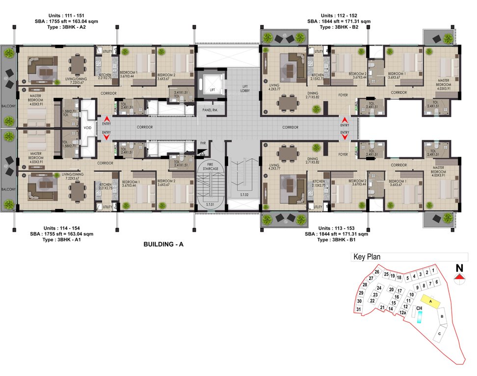 Images for Cluster Plan of Adventz Zuari Rain Forest Apartment