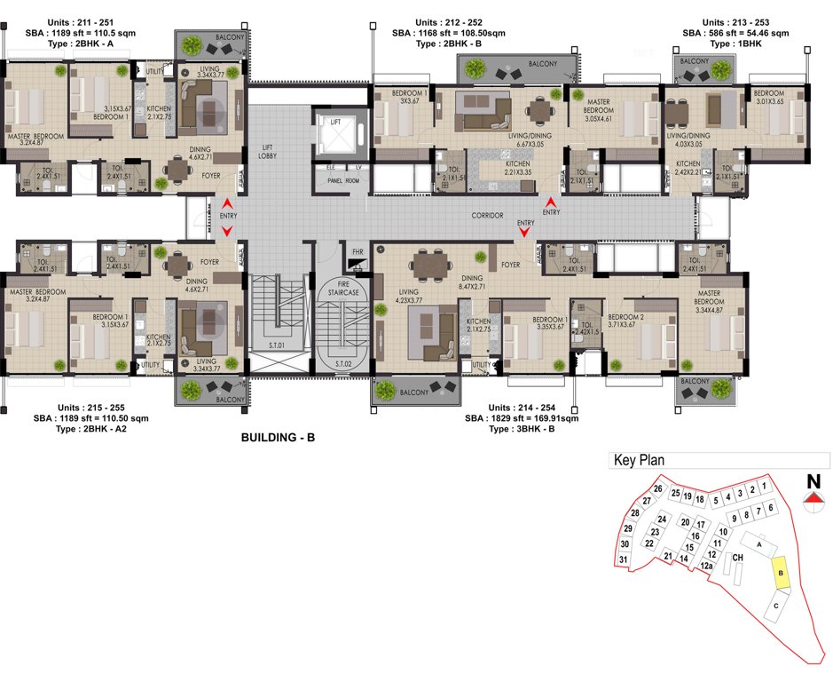 Images for Cluster Plan of Adventz Zuari Rain Forest Apartment